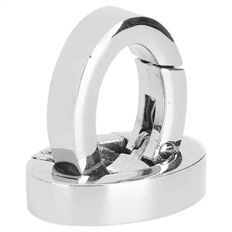 

Alloy Oval Spring Buckle Oval Spring Buckle Alloy Silver Snap Hooks Clip for Bags Purses Keychain Strap