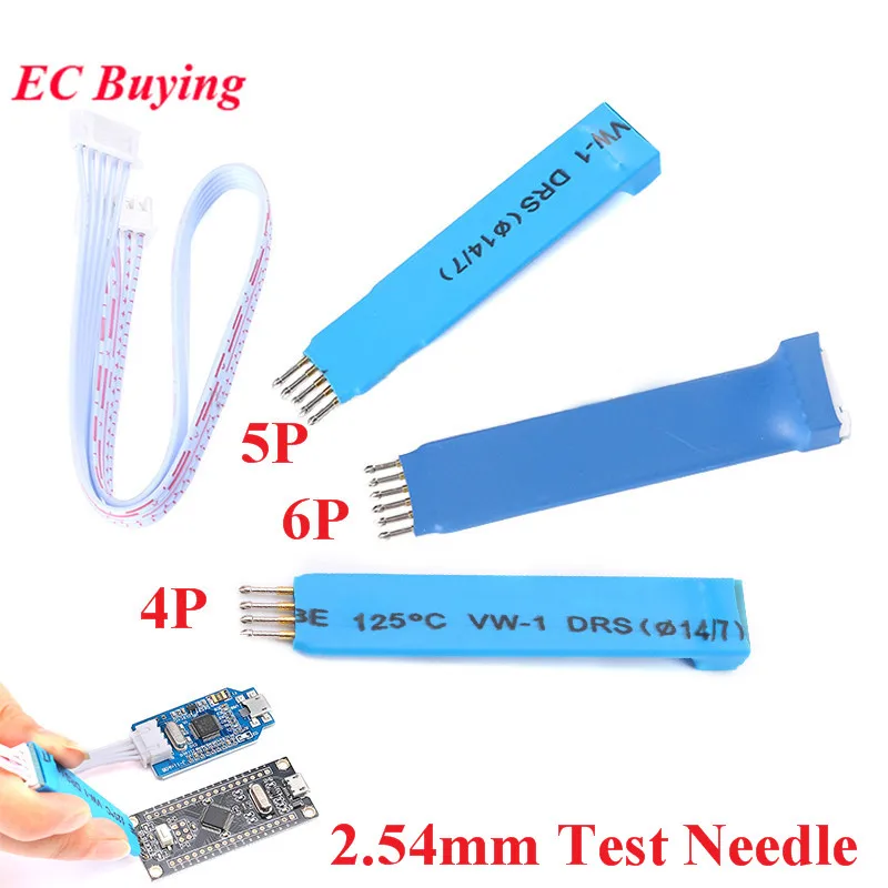 2 54 мм 4P/5P/6P тестовые иглы Программирование STC STM32 STM8 Пружинные 1 чиповая машина