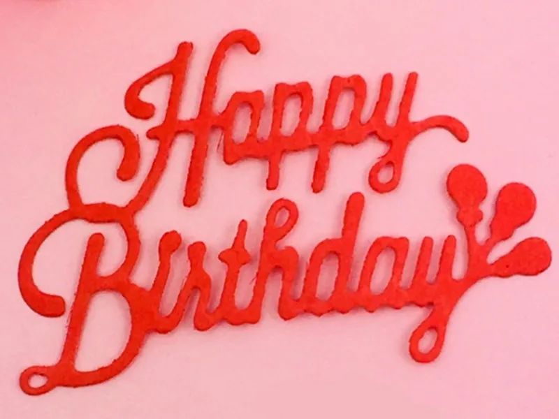 

Happy birthday letter Metal Cut Dies Christmas Stencils For DIY Scrapbook Paper Card Decorative Craft Embossing Die Cuts