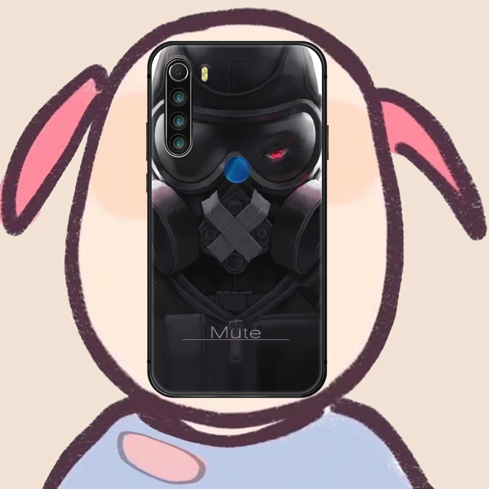 

Rainbow Six Siege Phone Case For XIAOMI Redmi Note 5 7 8 T 9 6A 7A 8A 9S K 20 30 Pro black Cover Painting Coque Silicone Cell