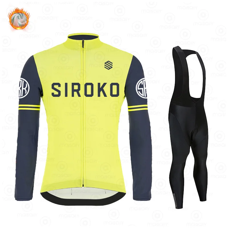 Новинка 2021 велосипедная Джерси Siroko Pro Team с длинным рукавом одежда для горного