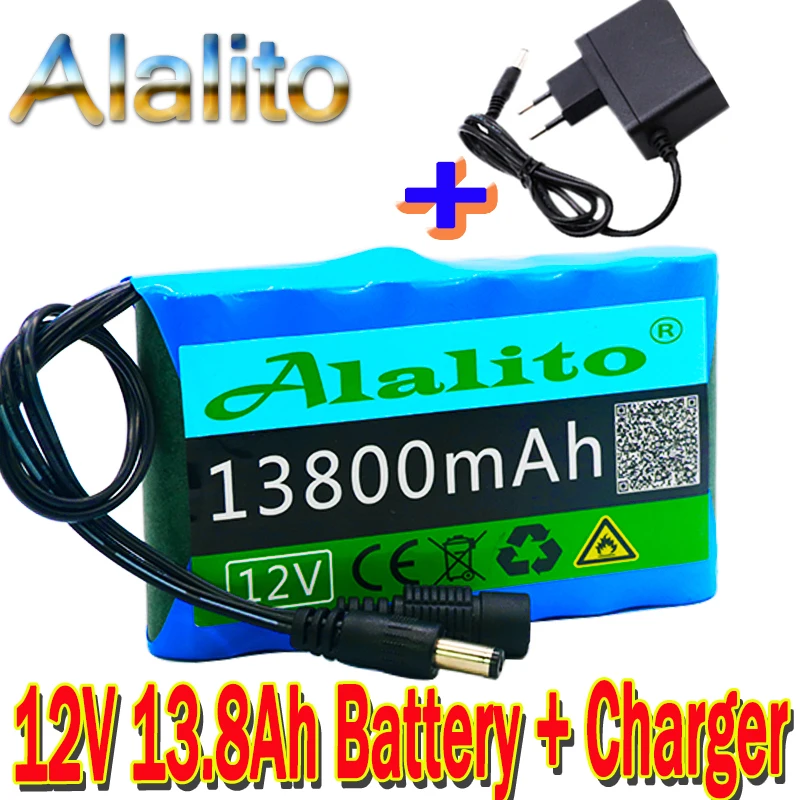 Оригинальный Портативный супер 12V 13800mah батарея Перезаряжаемые комплект