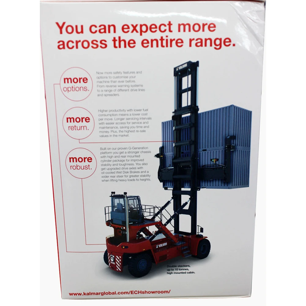 

Finland 1/50 Scale Port Machinery Container Stack Machine Kalmar DCG80-100 EC Forklift Truck Engineering Model Cars Vehicle Toys