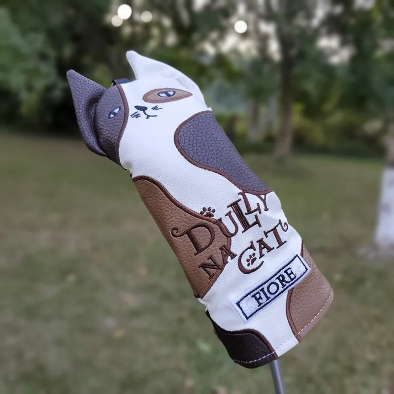 Новый чехол для головы гольфа DULLY NA CAT из искусственной кожи Гибридный водителя |