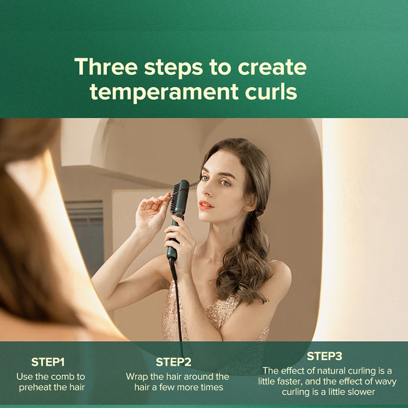 Выпрямитель для волос inFace Pro Plus ионный стайлер завивки быстрый нагрев расческа