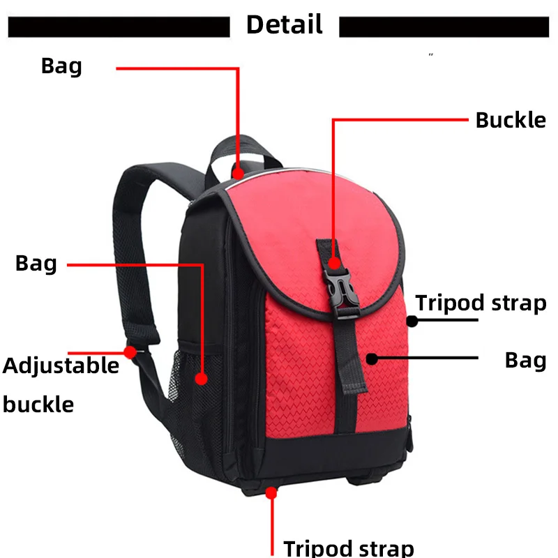 new backpack shoulder bags with compartments for canon nikon sony dslr lens tripods camera accessories free global shipping