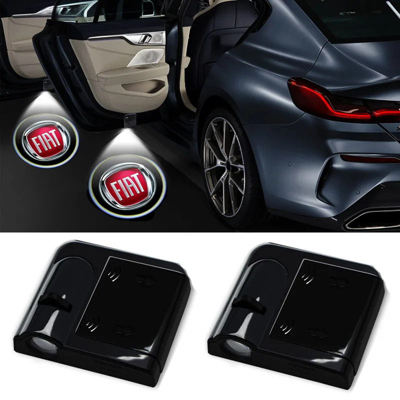 

1/2pcs LED Car Door Projector Decor Lamp Welcome Lights for Fiat Panda Punto Evo Stilo Qubo Lancia Musa(350) Et Auto Accessories