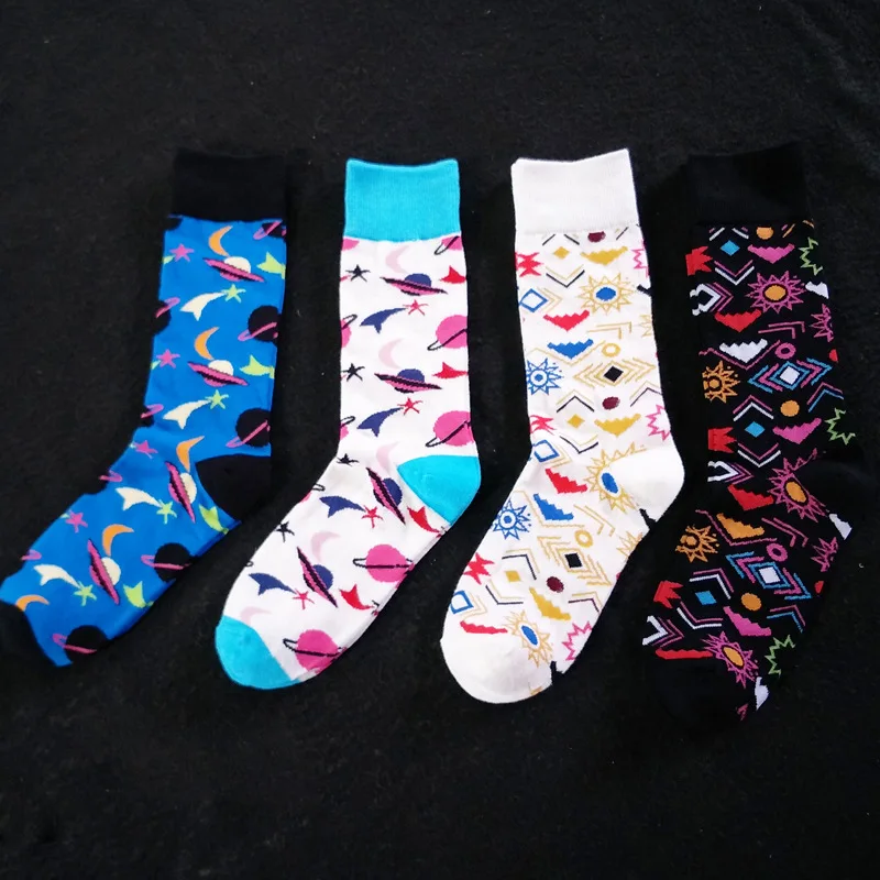 Носки для Для мужчин сезон весна осень зима хлопок Personlity рисунком символа