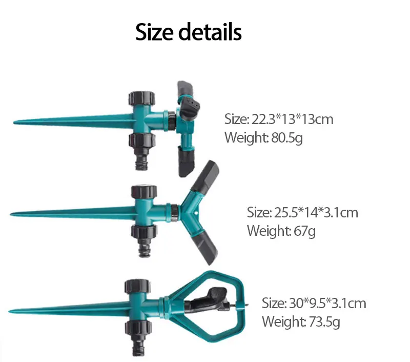 

1pc 360 Degree Automatic Rotary Lawn Irrigation Nozzle Dust Removal Garden Lawn Agricultural Irrigation Watering Sprinkler Kit
