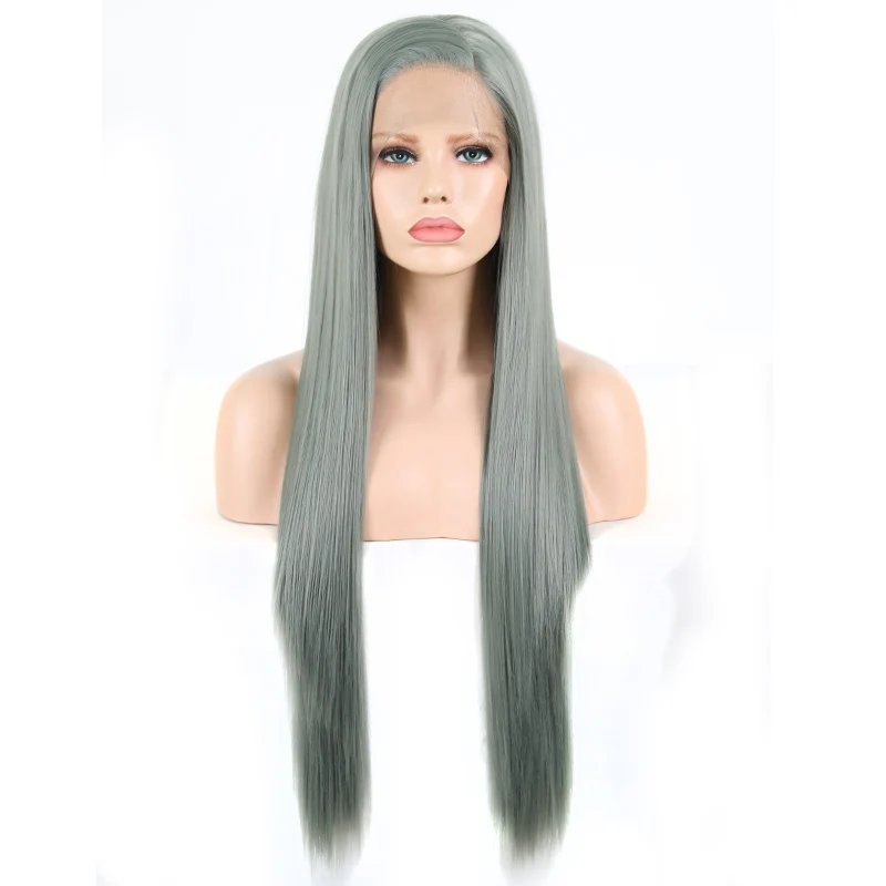 Парик харизма с прямыми волосами без клея фронтальные синтетические волосы из