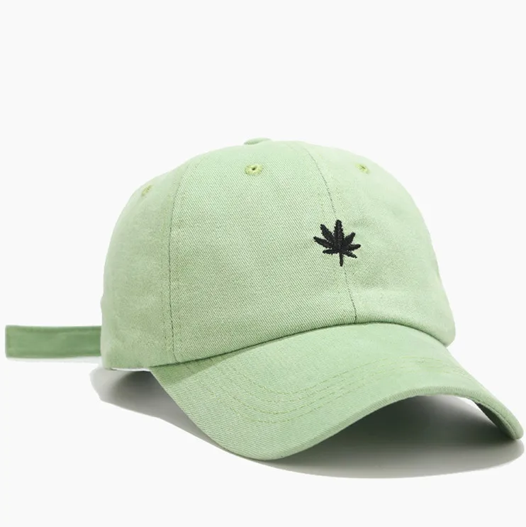 

LVYI34 Spring Lady maple embroidery Fitted baseball cap New adult men cotton Dad hat adjustable snapback hat gorros