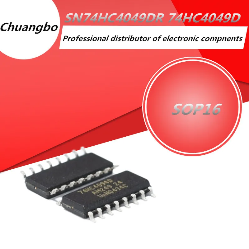 

10pcs 74HC4049 74HC4049D SN74HC4049DR SOP16 Brand new original IC