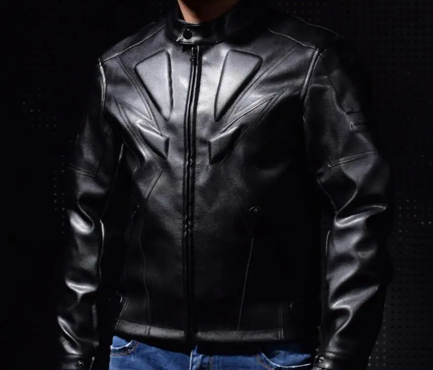 

Racing Motorcycle Leather Jacket Winter Motorbike Clothing Protector Waterproof Moto PU Leather Motor Jacket