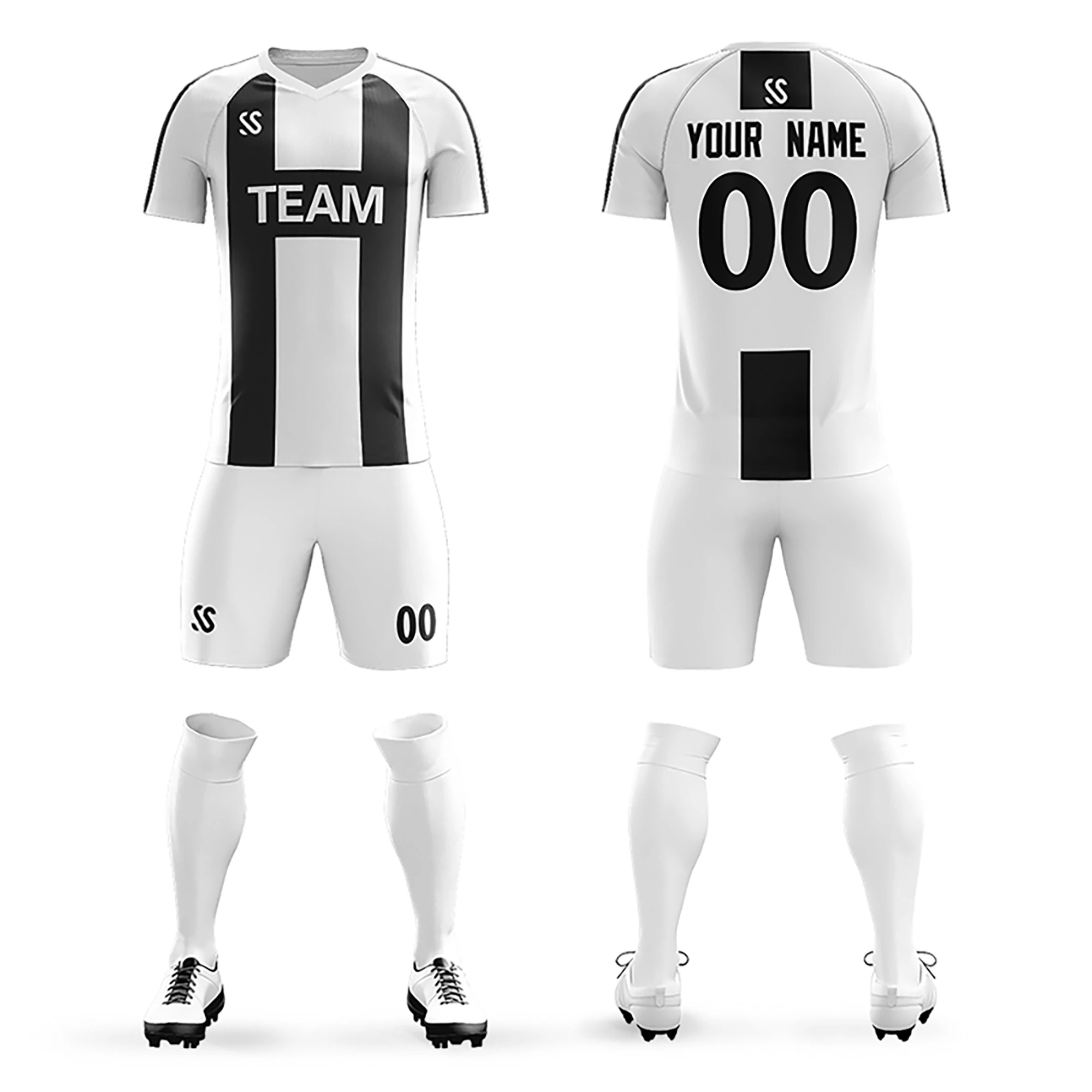 

Personalized Customized Soccer Suit With Interesting Patterns Printed For Men/Kid/ Women Large And Children Size Are Supported