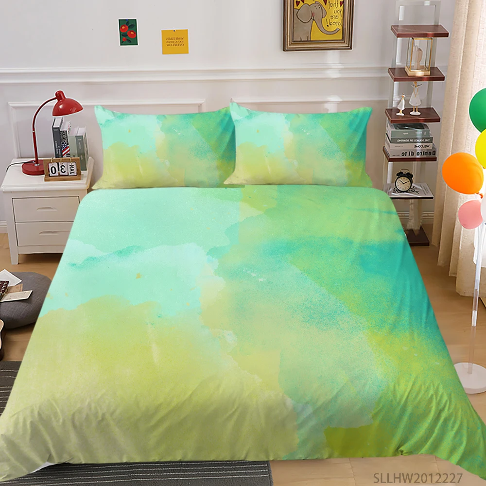 

3D Luxury Bedding Set Oil Painting Print King Queen Duvet Covers Beauty Bright Colors Bed Set 2/3 Pcs Bedroom Decor