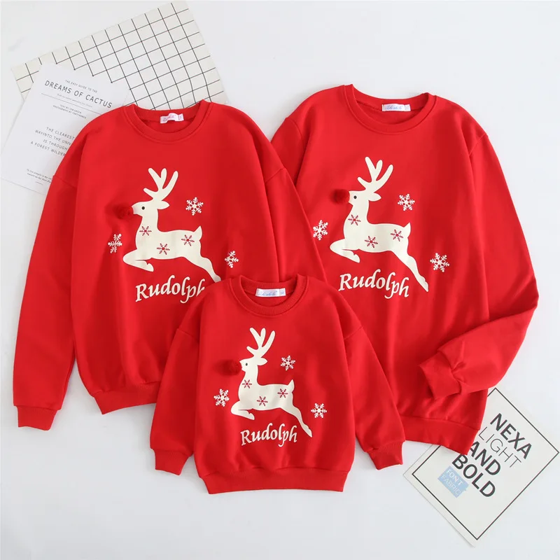 Рождественская одежда в стиле Family подходящая футболка для родителей и ребенка с