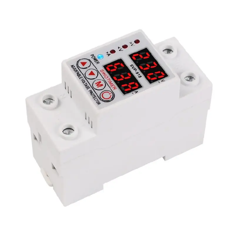 

40A 63A 220V Adjustable Under Over Voltage Current Protector Protective Device B85C