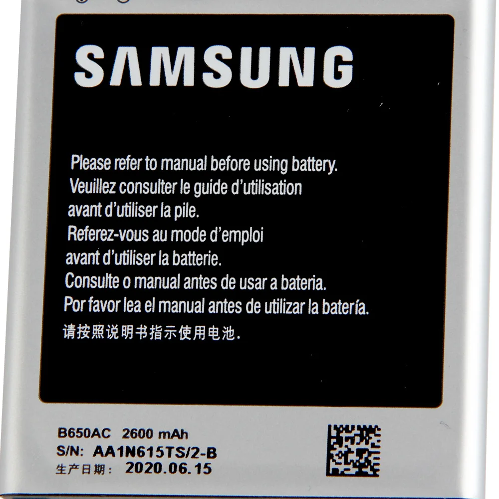 Оригинальный запасной аккумулятор Samsung B650AC B650AE для Galaxy Mega I9152 I9158 оригинальный