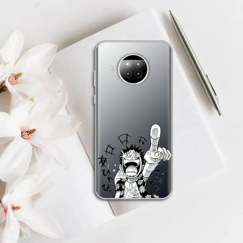 

One Piece Luffy Anime Phone Case Transparent for Xiaomi mi Redmi note 10 t 8 9 pro lite 11 Samsung S 8 9 10 20 plus ultra