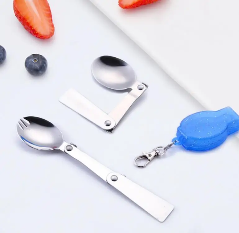 Складная ложка и вилка из нержавеющей стали | Дом сад