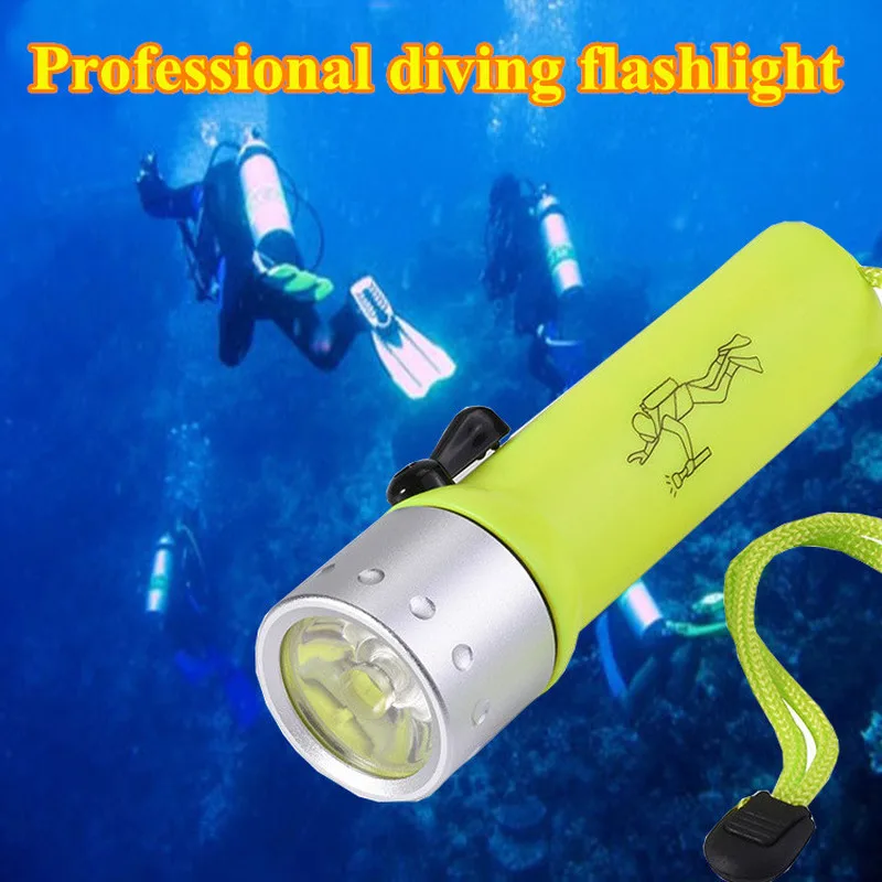 

2psc IPX6 Waterproof led flashlight mini powerful light multi-function professional diving flashlight hunting outdoor lighting