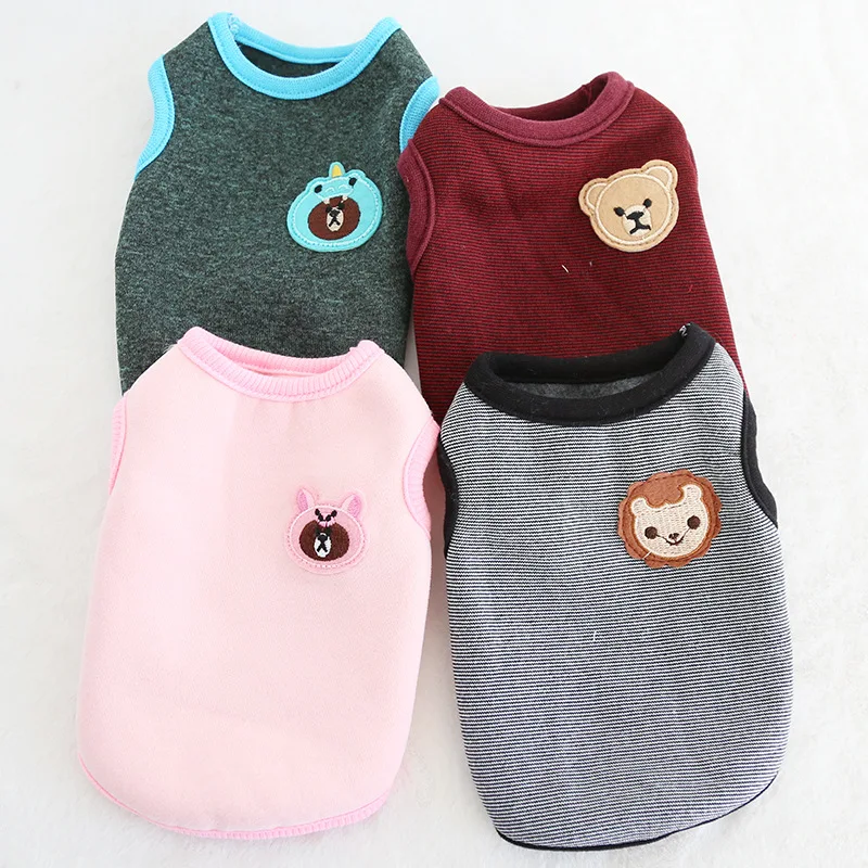 5 шт./лот мини жилет для кошек собак новорожденных щенков крошечная одежда мягкая