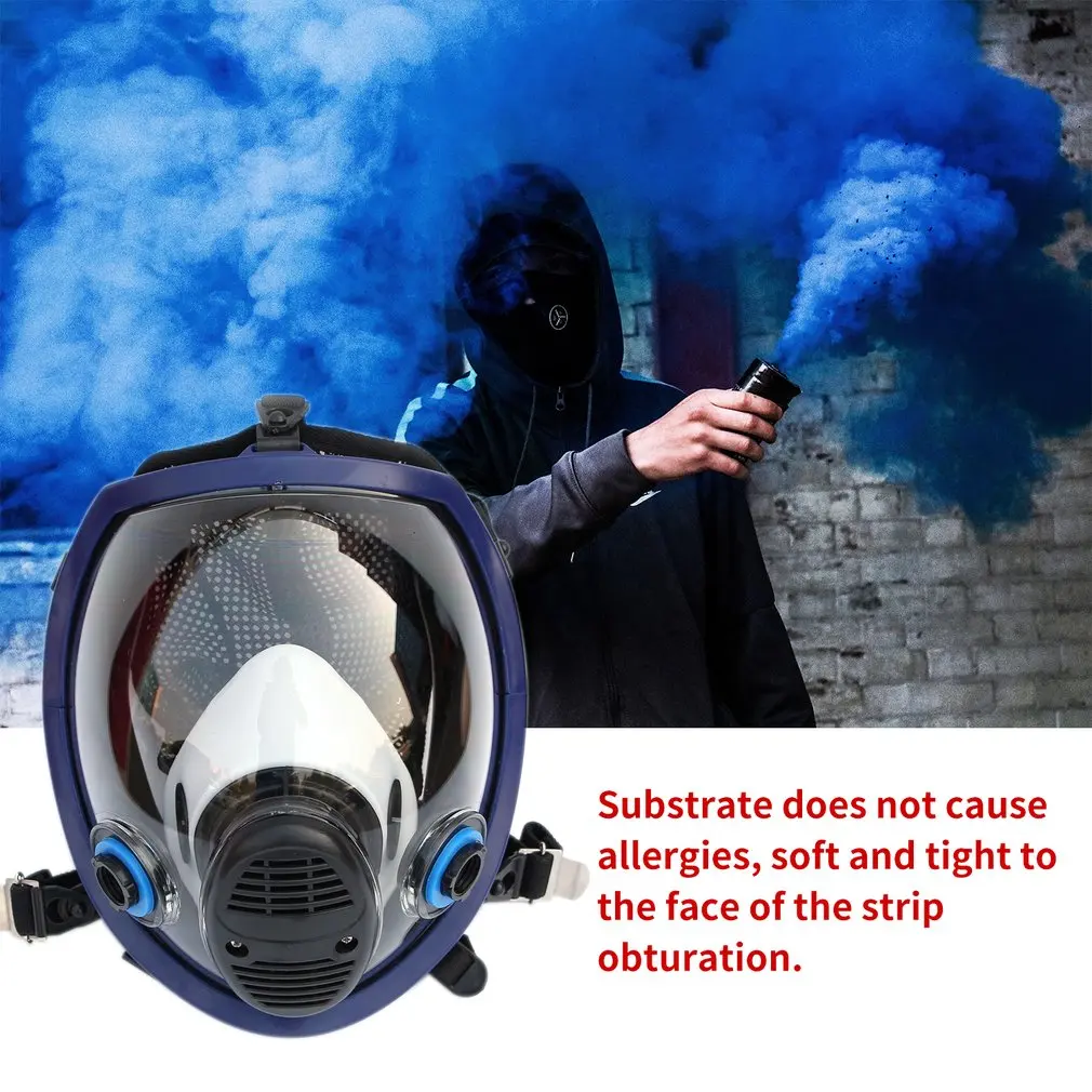 

Chemical mask 6800 7suits 6001 Gas Mask acid dust Respirator Paint Pesticide Spray Silicone filter Laboratory cartridge welding