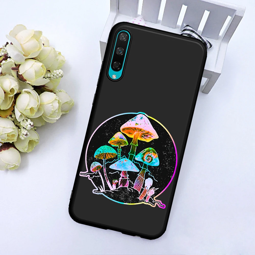 

Colorful Mushroom Print luxury For Huawei Honor 8 Lite 8X 8C 9X 9 10 Lite 20 Pro V20 10i 20i 8S 8A 30 Pro 30S phone case etui