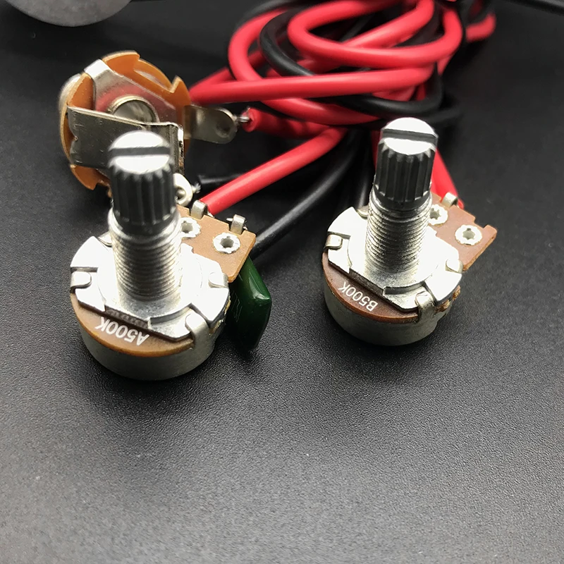 2 зуммера звукосниматель хамбакера для гитары двойной пьезо пикап с 500K