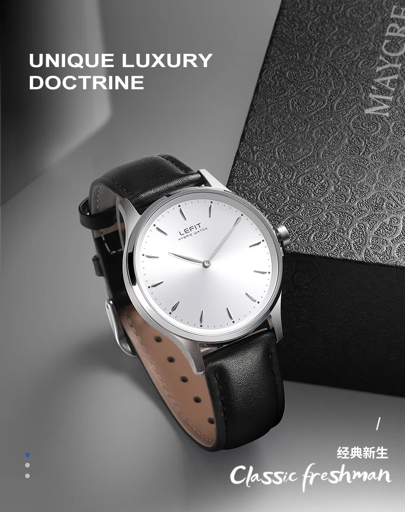 

Lefit men's watch waterproof ultra thin leisure quartz watch sports watch hybrid smart watch movement sleep tracking