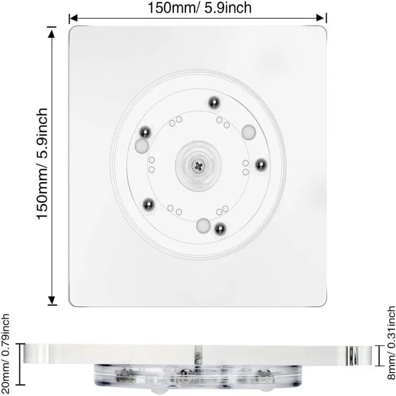 

Rotating Cake Turntable Revolving Cake Making Stand Cake Decorating Anti-Skid Plastic Cake Shop Home DIY Baking Tools