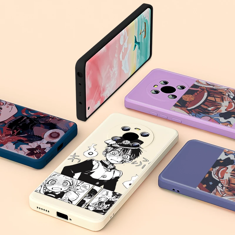 

Hot Anime Toilet Bound Hanako For Huawei Mate 40 30E Honor 50 50 30 20 10X 9S 5G SE Lite Pro Soft Liquid Silicone Phone Case