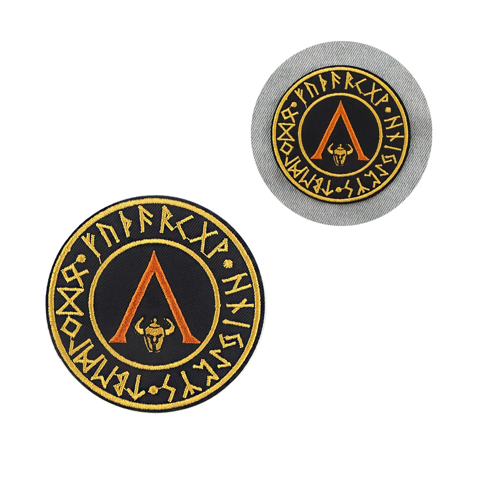 

R923 1pcs Viking Pattern Sticker For Clothing Applications Patches On Clothes Iron Embroidered Patch For Backpack Badge