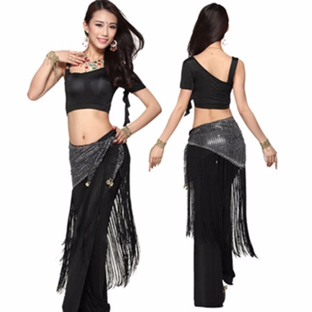 Костюм для индийского танца живота с бахромой модель 055-342 | Женская одежда