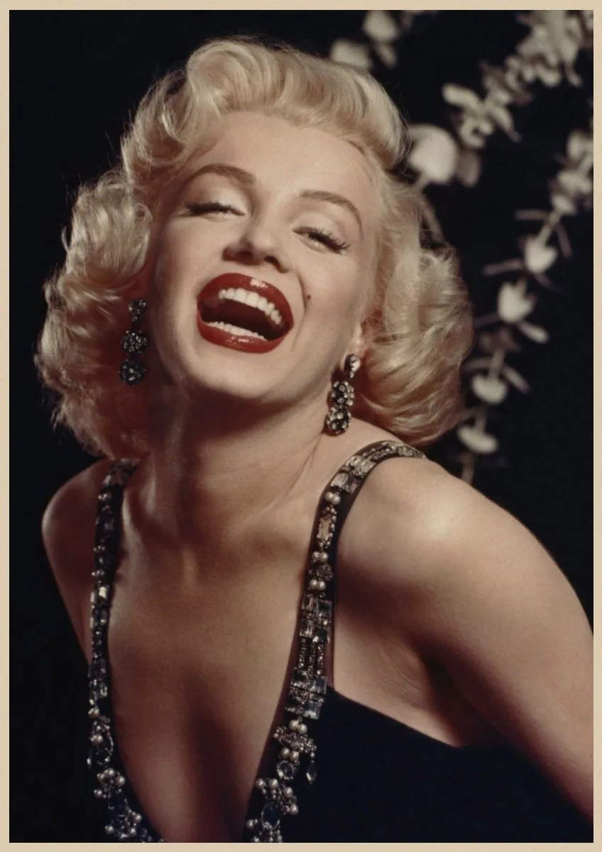 Marilyn Monroe Ретро плакат крафт-бумага бумажный настенный стикер настенное искусство