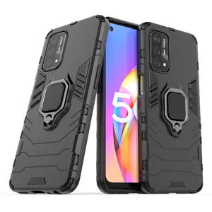 for oppo a93 5g case cover for oppo a93 5g protective cover armor shell coque funda finger ring kickstand hard back phone case free global shipping