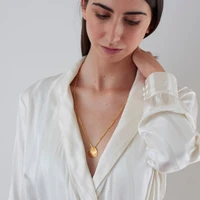 fashion shell pendant necklace gold stainless steel chain necklaces collar for women girlfriend summer beach jewelry accessories