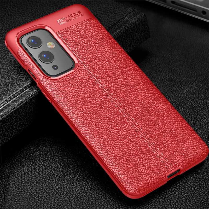 

For OnePlus 9 Case Cover Luxury Leather Soft TPU Silicone Shockproof Bumper Back Cover One Plus 9 Pro Phone Case For OnePlus 9