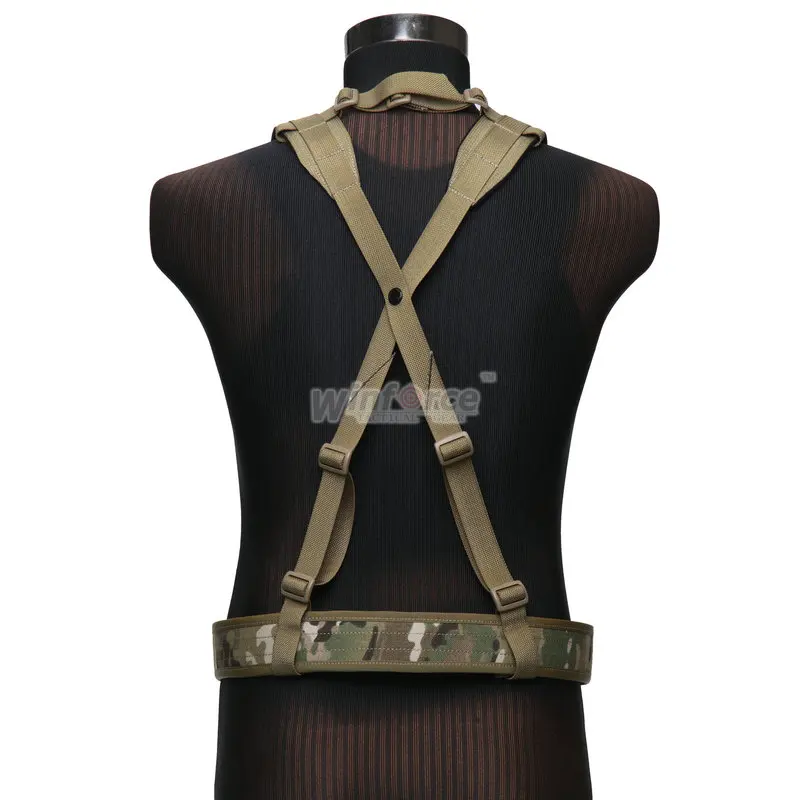 WINFORCE Tactical Gear/ WB-01+02 Belt with Battle Suspender / 100% CORDURA/ QUALITY GUARANTEED MILITARY AND OUTDOOR BELT SET | Спорт и
