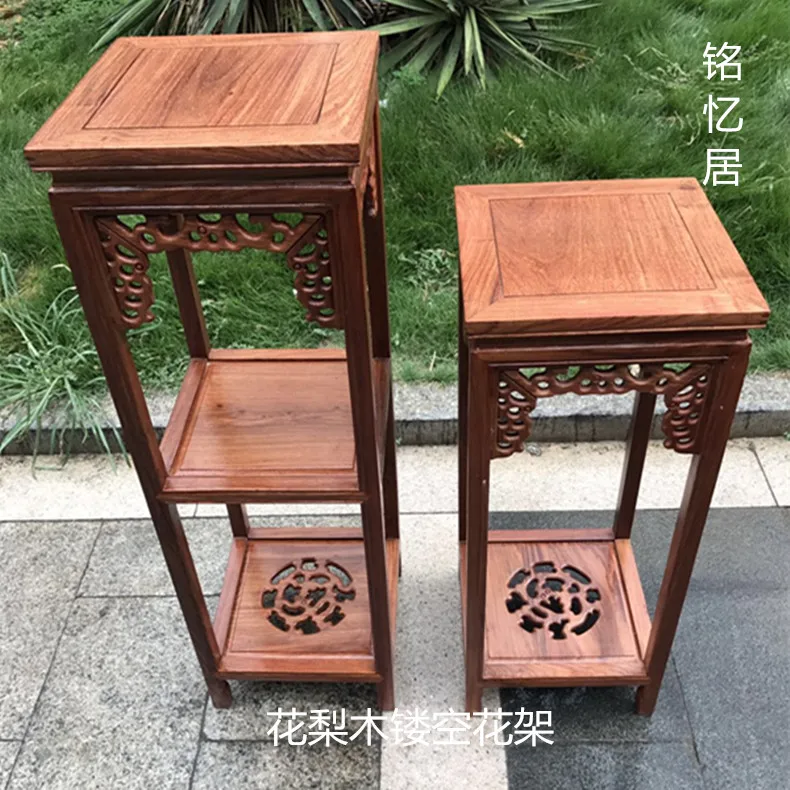 Твердая деревянная подставка для цветов куриное крыло дерево палисандр