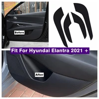 interior accessories car door scratchproof anti kick pad film protection stickers cover trim fit for hyundai elantra 2021 2022