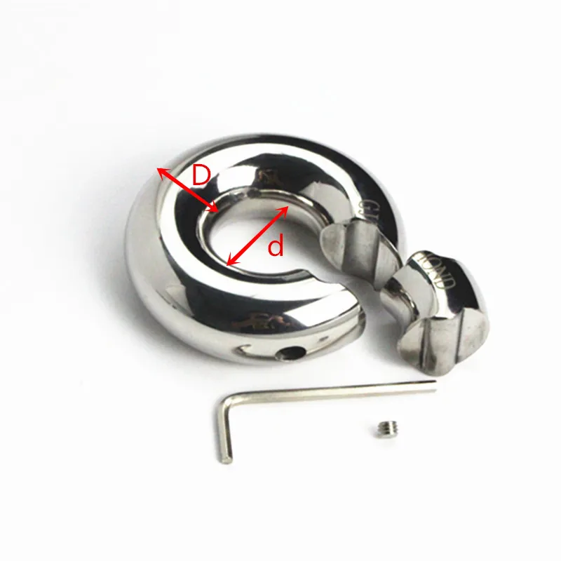 Мужской обруч из нержавеющей стали с подвеской в мошонку фиксацией винта кольцо