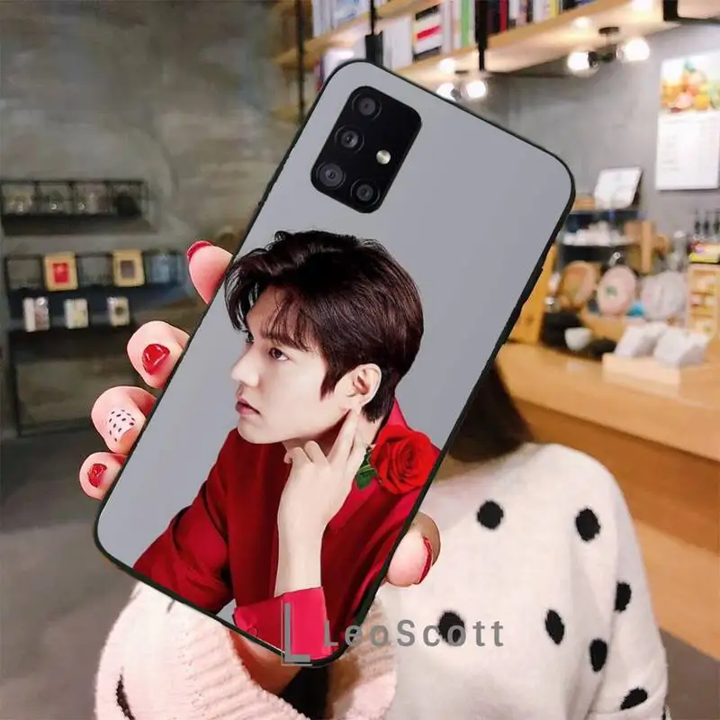 

Lee Min Ho flower Phone Case For Samsung A40 A31 A50 A51 A71 A20E A20S S8 S9 S10 S20 Plus note 20 ultra