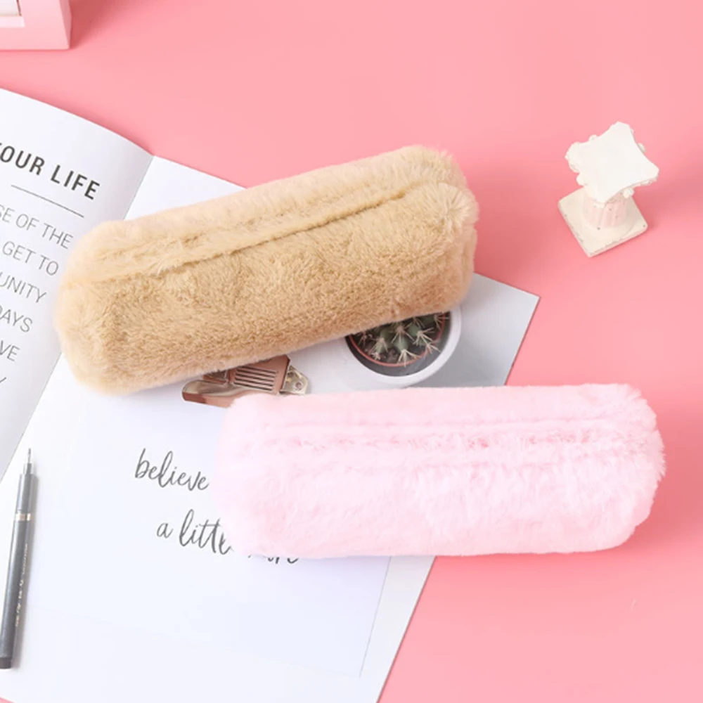 Корейский школьный Карандаш Чехол Kawaii милые плюшевые уголовного для мальчиков и