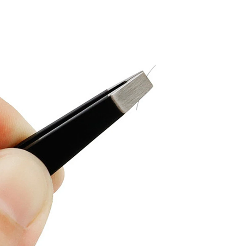 1 шт. черный для бровей Пинцет из нержавеющей стали Нержавеющая сталь волос Pluckers