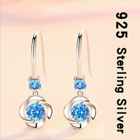 925 sterling silver earrings ocean heart avanced sense earrings gift for girlfriend ear ornaments earrings