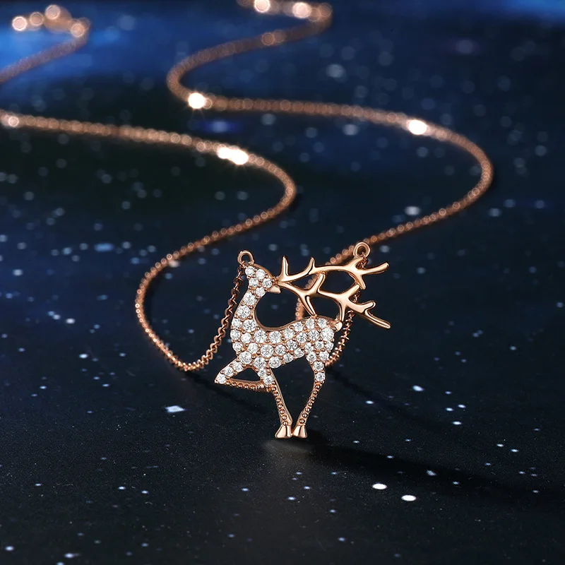 

Ожерелье-чокер женское из чистого 18-каратного золота с фианитами, 5 А