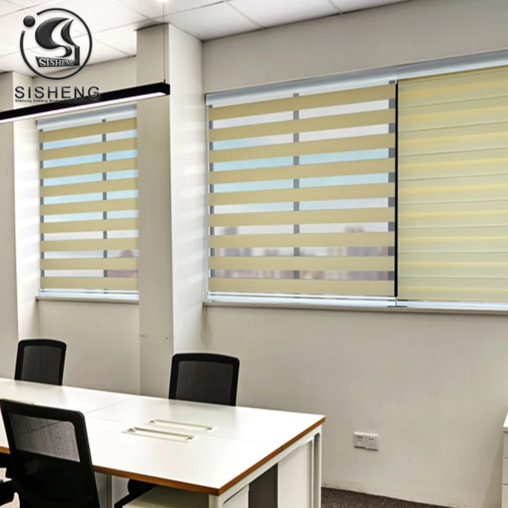 

cheap great quality plain color Zebra blinds for home decoration