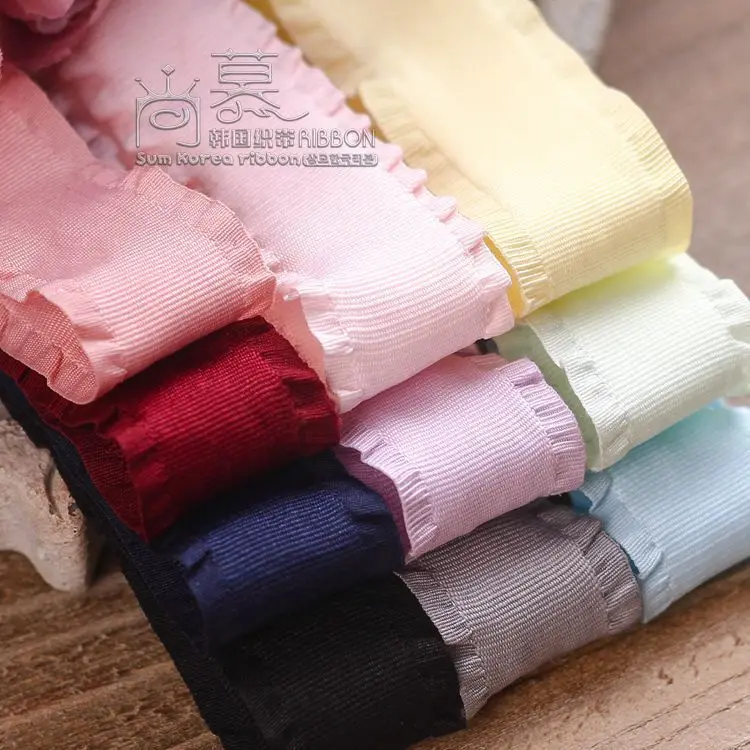 Корсажная лента для кромки 50 ярдов 16 мм 25 волнистая с бахромой|Ленты шитья| |