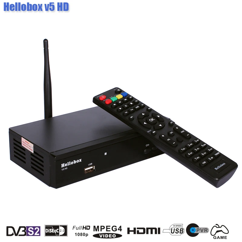 Спутниковый ТВ-приемник Hellobox V5 коаксиальный кабель LNB USB Wi-Fi комплект из 4
